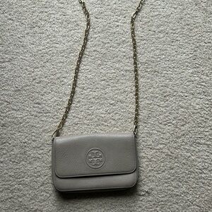 Tory Burch gray crossbody